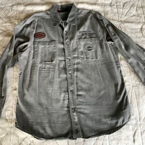Mens XL Harley Davidson long sleeve shirt